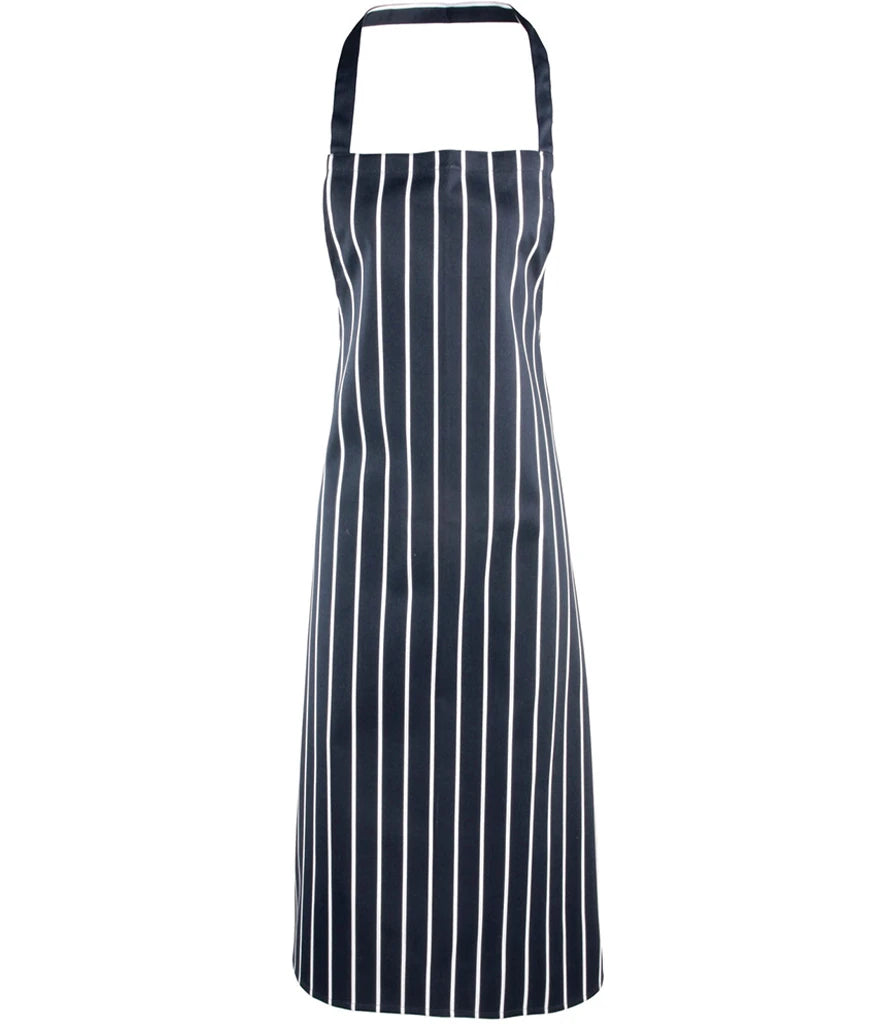 PR110 — Premier Stripe Bib Apron