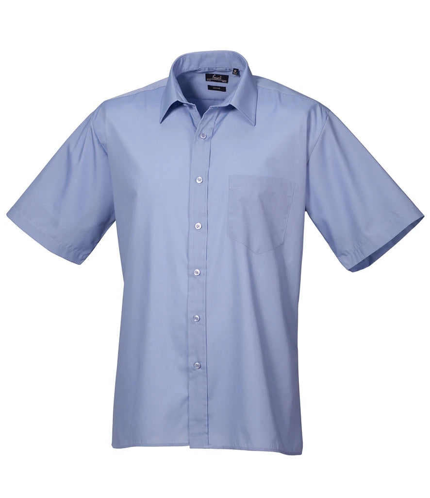 PR202 — Premier Short Sleeve Poplin Shirt