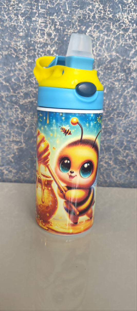 Bee 12oz Kids Water Bottle | Stainless Steel Bumblebee Bottle
