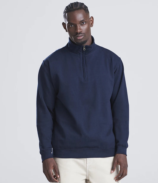 JH046 — AWDis Zip Neck Sweatshirt