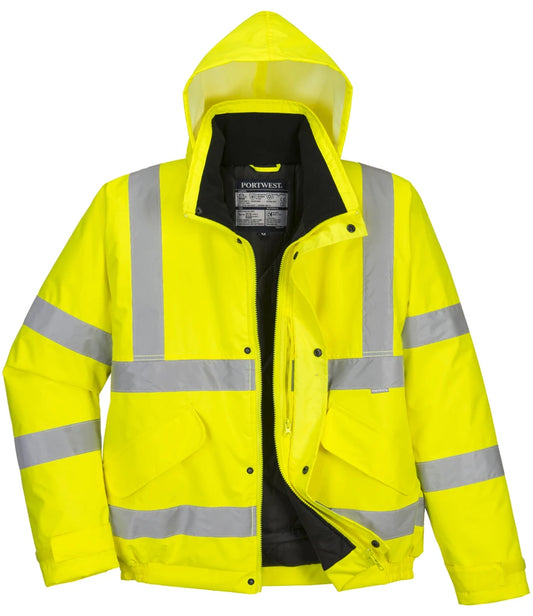 PW001 — Portwest Hi-Vis Bomber Jacket