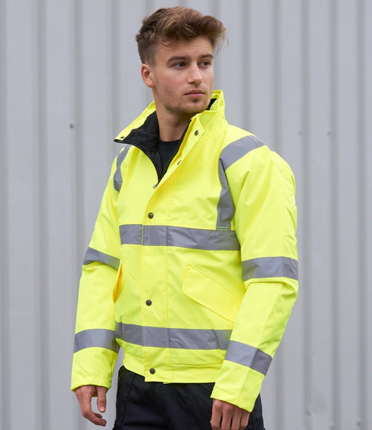 PW001 — Portwest Hi-Vis Bomber Jacket