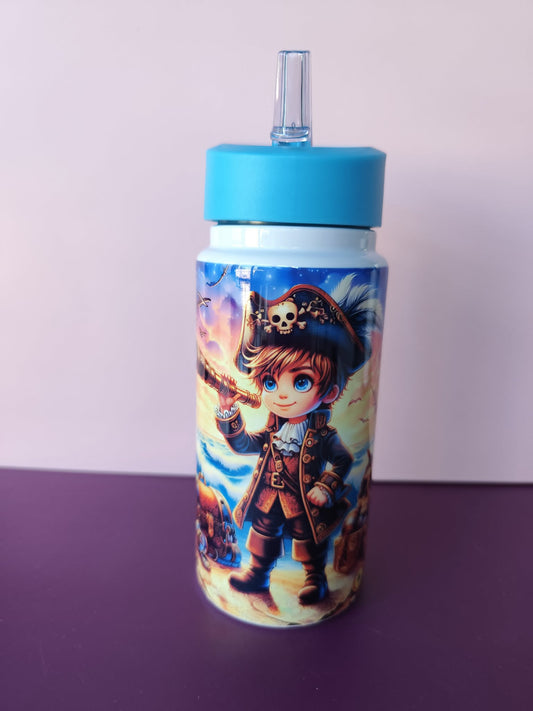 Pirate 12oz Kids Water Bottle | Stainless Steel Pirate Bottle