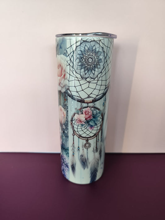 Wolf 20oz Insulated Tumbler | Stainless Steel Wolf Dreamcatcher Tumbler