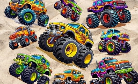 Monster Truck 12oz Kids Water Bottle | Stainless Steel Truck Bottle