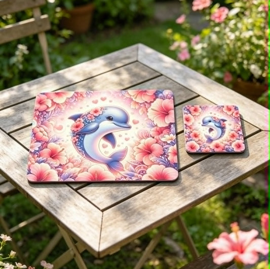 Personalised Placemat and Coaster Set | Custom Table Set